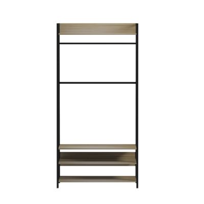 ENTRYWAY FURNITURE/OPEN ACCESS WARDROBE ARANJA HM18084 METAL-MELAMINE 84x40x169Hcm.