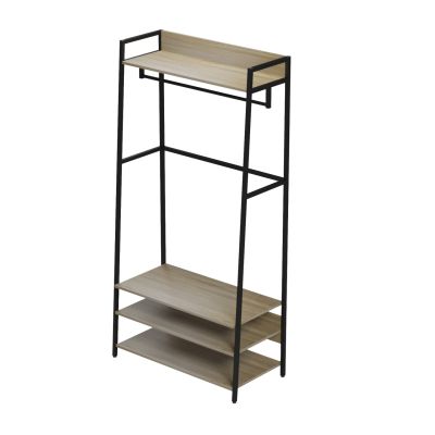 ENTRYWAY FURNITURE/OPEN ACCESS WARDROBE ARANJA HM18084 METAL-MELAMINE 84x40x169Hcm.