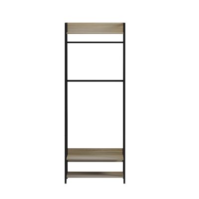 ENTRYWAY FURNITURE/OPEN ACCESS WARDROBE ARANJA HM18085 METAL-MELAMINE 64x40x169Hcm.