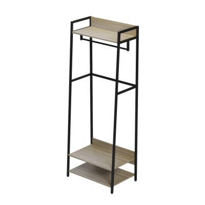 ENTRYWAY FURNITURE/OPEN ACCESS WARDROBE ARANJA HM18085 METAL-MELAMINE 64x40x169Hcm.