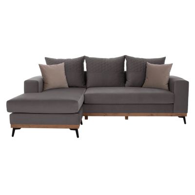 PORTOFINO corner sofa, grey, high leg