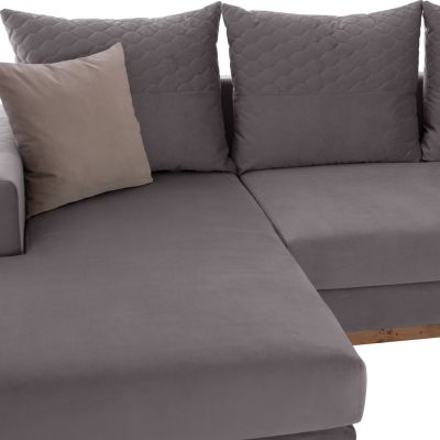 PORTOFINO corner sofa, grey, high leg