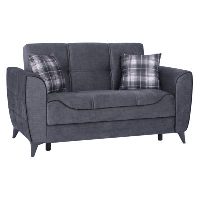 Sofa 2 seater Juana HM3166.20 Grey with dark grey detail 156x80x88 cm