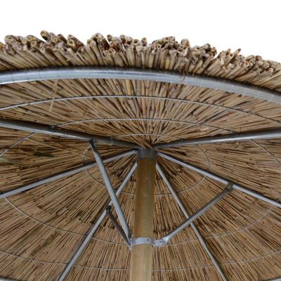 Straw Umbrella '250 with ring and pine pole HM5439