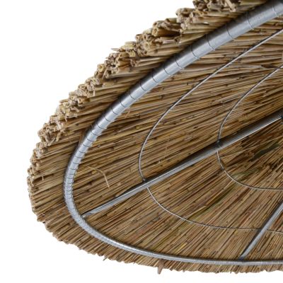 Straw Umbrella '250 with ring and pine pole HM5439