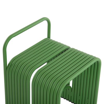 STOOL SERIES INTREPID HM6326.07 ALUMINUM IN GREEN COLOR 40x38x42,5-55Hcm.