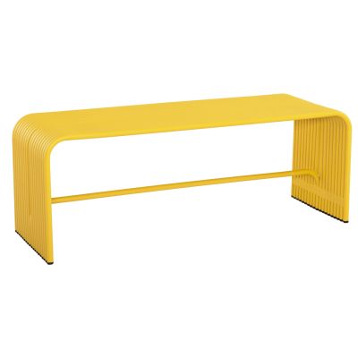 BENCH 2-SEATER SERIES INTREPID HM6327.06 ALUMINUM IN YELLOW COLOR 109,5x37,5x40,5Hcm.