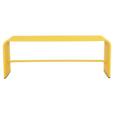 BENCH 2-SEATER SERIES INTREPID HM6327.06 ALUMINUM IN YELLOW COLOR 109,5x37,5x40,5Hcm.