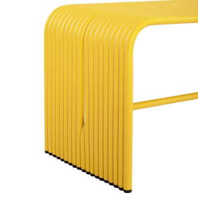 BENCH 2-SEATER SERIES INTREPID HM6327.06 ALUMINUM IN YELLOW COLOR 109,5x37,5x40,5Hcm.