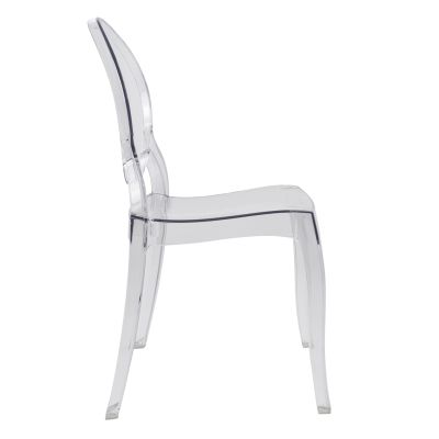 Chair acrylic clear Aramis HM0170 42,5x52x89,5 cm