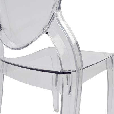 Chair acrylic clear Aramis HM0170 42,5x52x89,5 cm