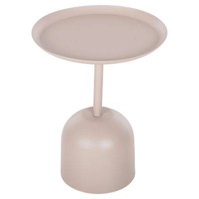 SIDE TABLE ROUND DELBEL HM4265.10 METAL IN ECRU Φ45.5x58.5Hcm.