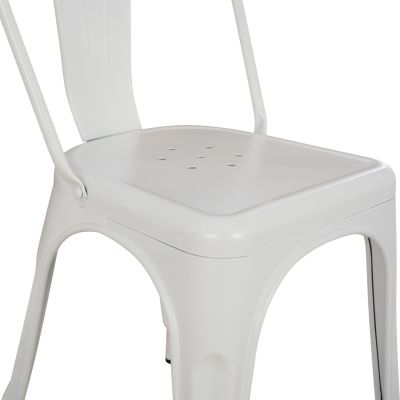 DINING CHAIR MELITA-PRO HM8641.41 METAL IN MATTE WHITE 44x47x84.5Hcm.