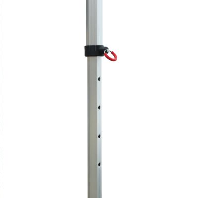 GAZEBO HEAVY DUTY WITH 3 SIDEWALL SHADES CRESSEN HM21097.01 FOLDABLE-ALUMINUM SILVER FRAME-WHITE 3x3x3,4Hm