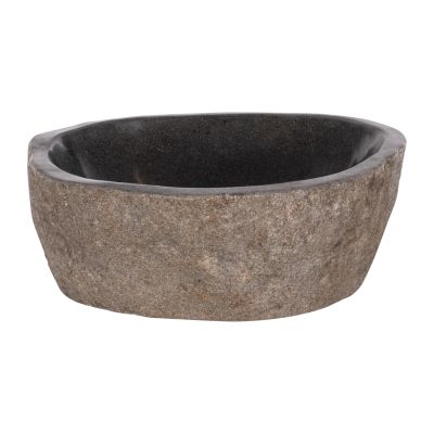 STONE SINK CARVED GREY COLOR 40x40x20Hcm.HM7807