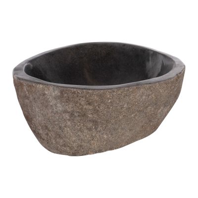 STONE SINK CARVED GREY COLOR 40x40x20Hcm.HM7807