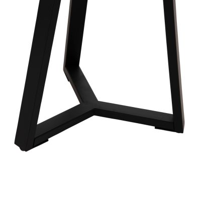 COFFEE TABLES 2PCS SET ROCKET HM21090 MDF IN BLACK MARBLE COLOR Φ80cm & Φ45cm