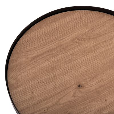 COFFEE TABLES 2PCS SET DUNCAN HM21081 MDF AND CERAMIC TOP Φ80cm & Φ45cm