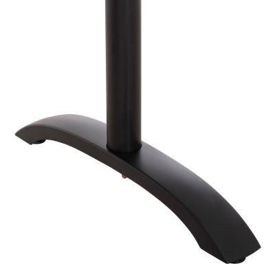 BASE FOR TABLE HM461.11 METAL DOUBLE IN MATTE BLACK WITH HEIGHT ADJUSTERS 100Χ40Χ73Hcm.