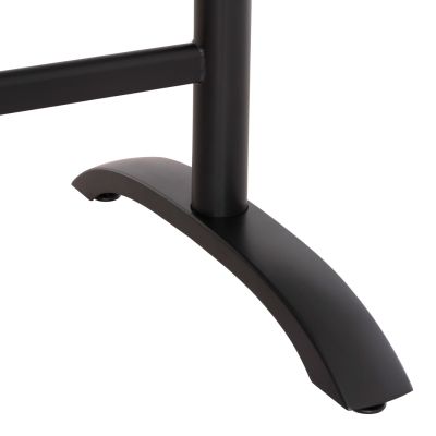 BASE FOR TABLE HM468.11 METAL DOUBLE IN MATTE BLACK WITH HEIGHT ADJUSTERS 100Χ40Χ73Hcm.