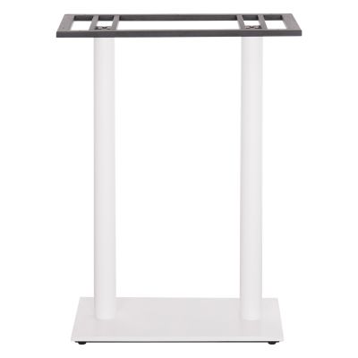 BASE FOR BAR TABLE HM480.02 TWO LEGS-METAL IN WHITE MATTE COLOR 80x40x108Hcm.