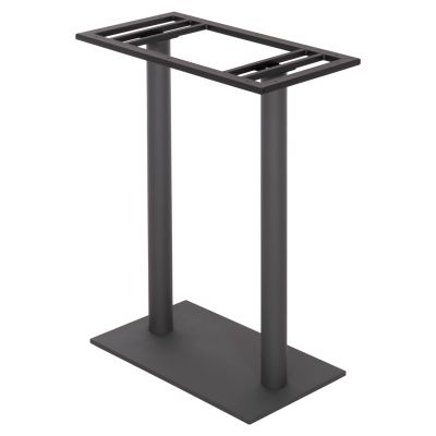 BASE FOR BAR TABLE HM480.20 TWO LEGS-METAL IN GREY COLOR 80x40x108Hcm.