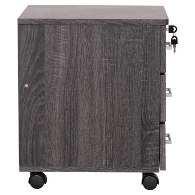 OFFICE DRAWER HAYDEN HM2282.01 MELAMINE IN GREY COLOR 39.5x40x46.5Hcm.