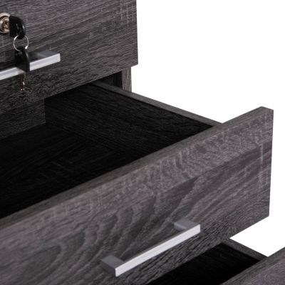 OFFICE DRAWER HAYDEN HM2282.01 MELAMINE IN GREY COLOR 39.5x40x46.5Hcm.