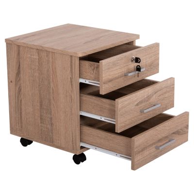 OFFICE DRAWER HAYDEN HM2282.02 MELAMINE IN SONAMA COLOR 39.5x40x46.5Hcm.