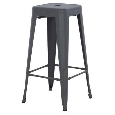 BAR STOOL MELITA-PRO HM8642.50 METAL IN GREY 43x43x78Hcm.