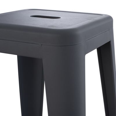 BAR STOOL MELITA-PRO HM8642.50 METAL IN GREY 43x43x78Hcm.