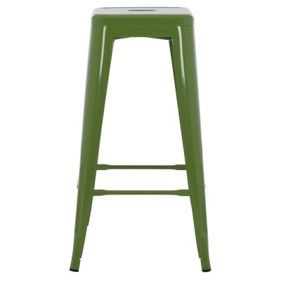 BAR STOOL MELITA-PRO HM8642.53 METAL IN LIGHT OLIVE GREEN 43x43x78Hcm.