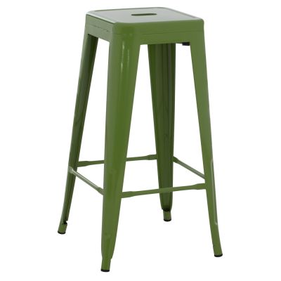 BAR STOOL MELITA-PRO HM8642.53 METAL IN LIGHT OLIVE GREEN 43x43x78Hcm.