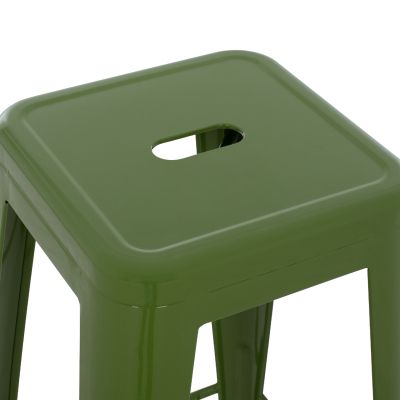 BAR STOOL MELITA-PRO HM8642.53 METAL IN LIGHT OLIVE GREEN 43x43x78Hcm.