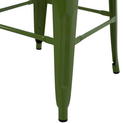 BAR STOOL MELITA-PRO HM8642.53 METAL IN LIGHT OLIVE GREEN 43x43x78Hcm.