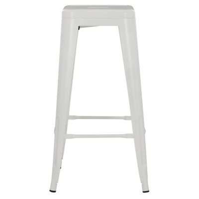 BAR STOOL MELITA-PRO HM8642.41 METAL IN MATTE WHITE 43x43x78Hcm.