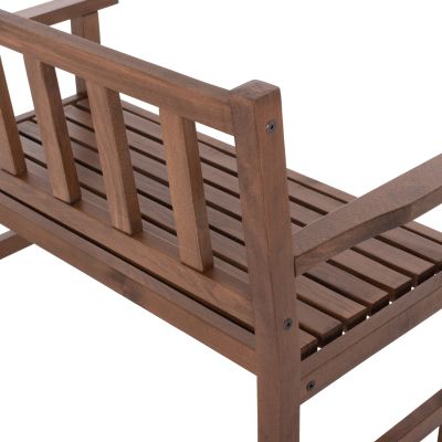 Wooden bench Naxos 2seater HM5407 110x64,5x85 cm