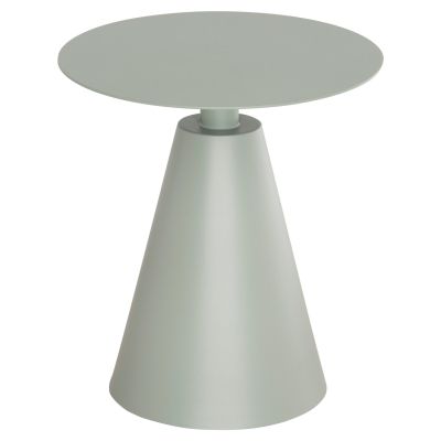 OUTDOOR ROUND SIDE TABLE SERA HM6270.06 ALUMINUM IN PISTACHIO GREEN Φ50x56Hcm.