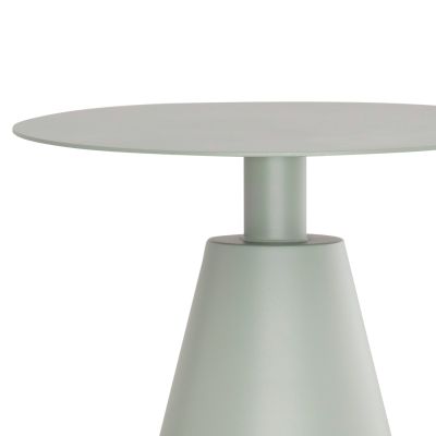 OUTDOOR ROUND SIDE TABLE SERA HM6270.06 ALUMINUM IN PISTACHIO GREEN Φ50x56Hcm.