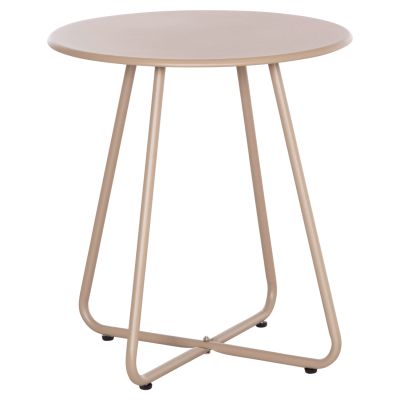 SIDE TABLE ROUND SAMMON HM6271.03 METAL IN CAPPUCCINO COLOR Φ45x50Hcm.