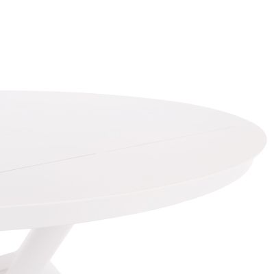 OUTDOOR TABLE ROUND HIGER HM6289.02 WHITE ALUMINUM Φ90Χ74Hcm.