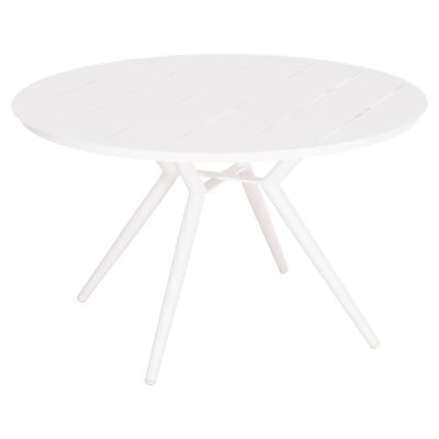 OUTDOOR TABLE ROUND HIGER HM6290.02 WHITE ALUMINUM Φ126Χ74Hcm.