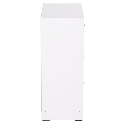 CABINET WITH 4 STORAGE SPACES MATIN HM2479.01 SONAMA OAK-WHITE MELAMINE 80x39,5x99,5Hcm.