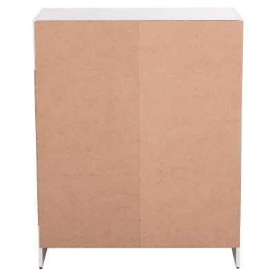 CABINET WITH 4 STORAGE SPACES MATIN HM2479.01 SONAMA OAK-WHITE MELAMINE 80x39,5x99,5Hcm.