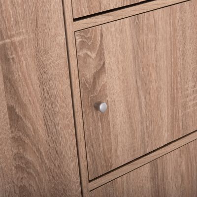 CABINET WITH 4 STORAGE SPACES MATIN HM2480.02 SONAMA OAK MELAMINE 117x39,5x99,5Hcm.