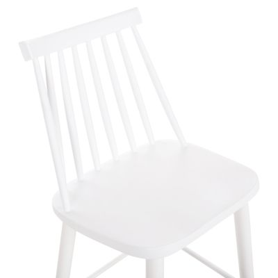 БАР СТОЛ ВИСОКА СЕДАЛКА VANESSA HM8459.11 БЯЛ PP И БЕЛИ МЕТАЛНИ КРАКА 47x48,5x107Hcm.