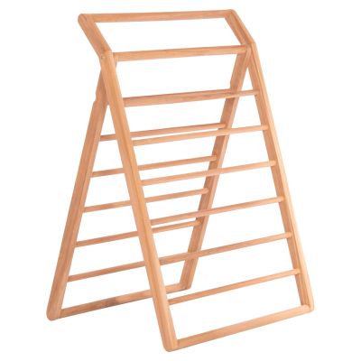 DECORATIVE FLOOR HANGER METIC HM18139 TEAK WOOD IN NATURAL 70x70x102.5Hcm.