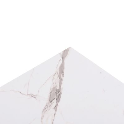SQUARE HPL TABLETOP HM6362.01 COMPACT WHITE MARBLE 50Χ50Χ1.5cm.