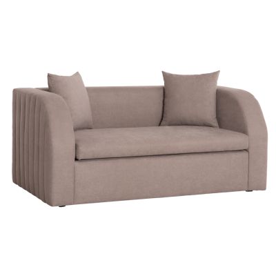 SOFA-BED ILSA HM3284 BEIGE STAINPROOF FABRIC--FOLDING COT BED 160x88x68Hcm.