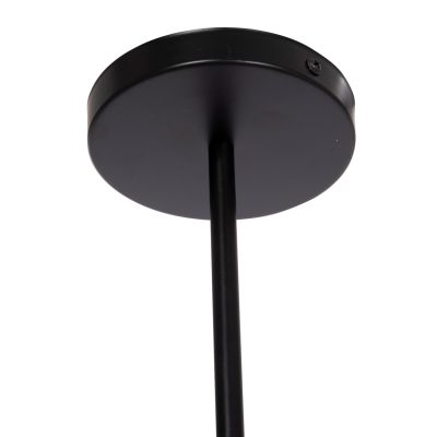 CEILING PENDANT 4-LIGHT FIXTURE LIGHTY HM7405.11 BLACK METAL 57x5x52Hcm.